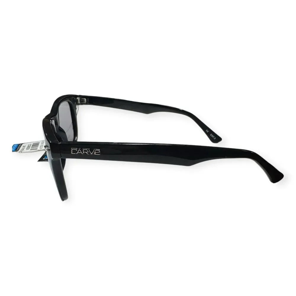 Carve Wow Vision Polarized Sunglasses Black‎ Frame Gray Injected Lenses BNWT